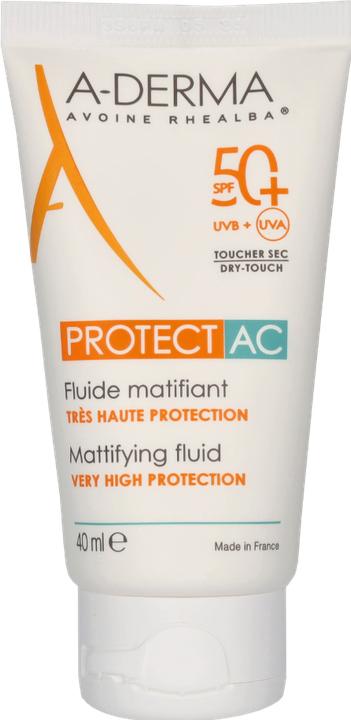 Produktbild A-Derma PROTECT-AC mattierendes Fluid SPF50+ (Sonnencreme Gesicht, SPF 50+, 40 ml, 67 g)