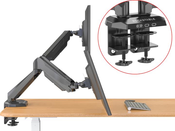 Actual product image Rockstable Prof. Double USB Black (Table, 32")