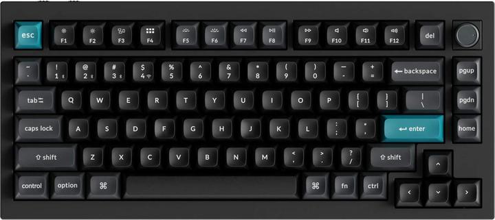 Actual product image Keychron KEYBOARD WRL Q1 ULTRA/BLACK Q1U-M4 (US, Cable, Wireless)