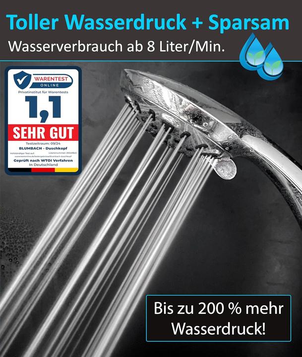 Produktbild Blumbach Duschkopf (8 Strahlarten, 8 l/min)