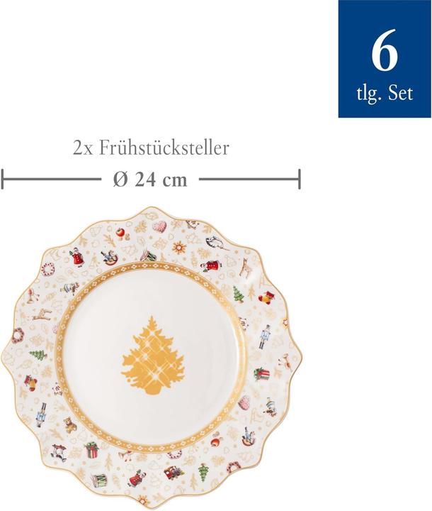 Actual product image Villeroy & Boch Breakfast set for 2 Jubiedition, 6 pieces Toy's Delight (6 pcs.)