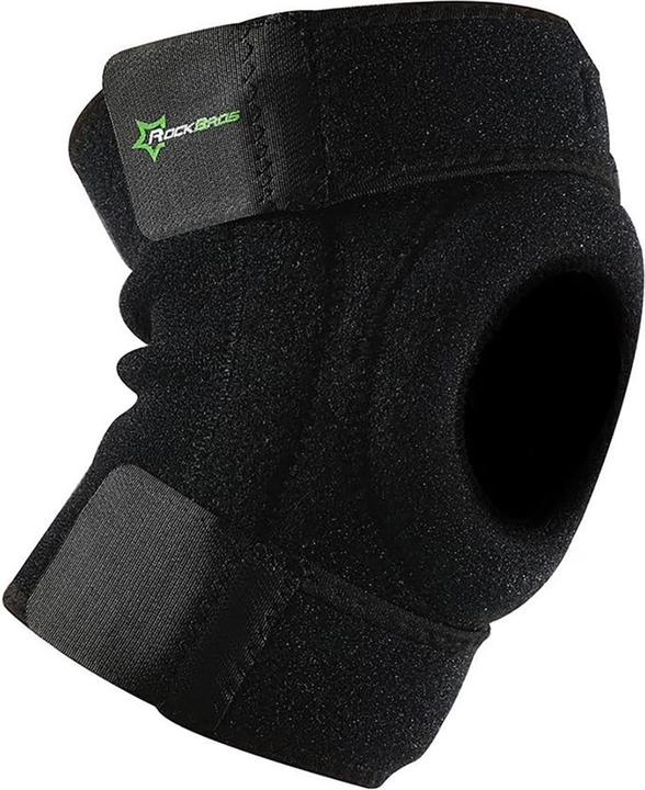 Produktbild Rockbros LF1106M Sportprotektor für Patella und Kniegelenk, Grösse M - schwarz (2 Stk.) (M, Knieschoner)