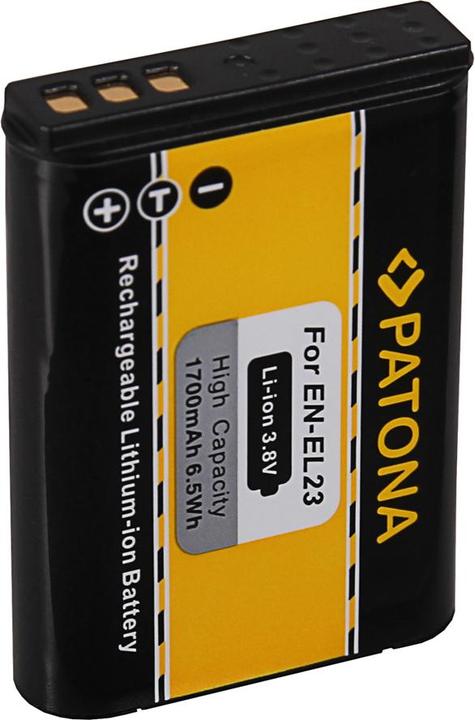 Actual product image Patona Akku f. Nikon Coolpix P600 Nikon EN-EL23 ENEL23 Nikon P600 (Camera battery)