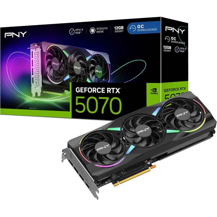 Immagine prodotto PNY GeForce RTX 5070 Epic-X RGB OC (12 GB)