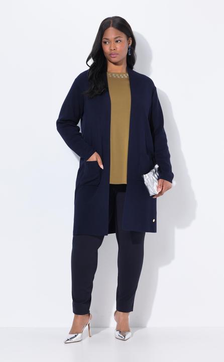 Produktbild Ulla Popken Strickjacke, lange, offene Form, weicher Feinstrick (50, 52)