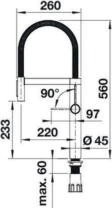 Produktbild Blanco CULINA-S II Sensor PVD steel | Hochdruck | Mit herausziehbarem Schlauch | Wechsel von Klarstr