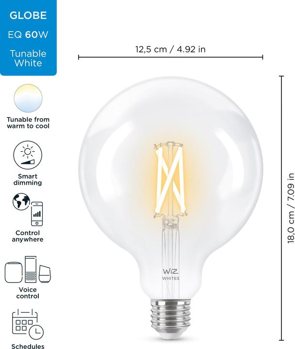 Produktbild WiZ Filament (E27, 806 lm, 1 x)