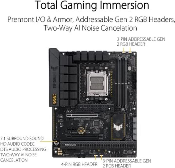 Actual product image ASUS TUF GAMING B650-PLUS (AM5, AMD B650, ATX)