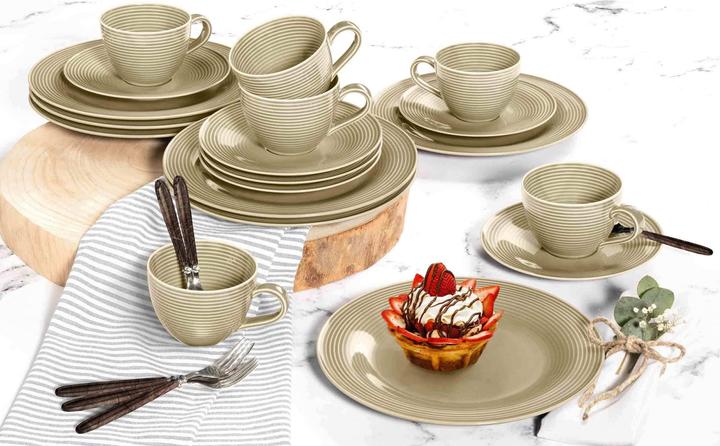 Image du produit Seltmann Weiden service à café Beat beige sable uni 18 pièces (18 pièce(s))