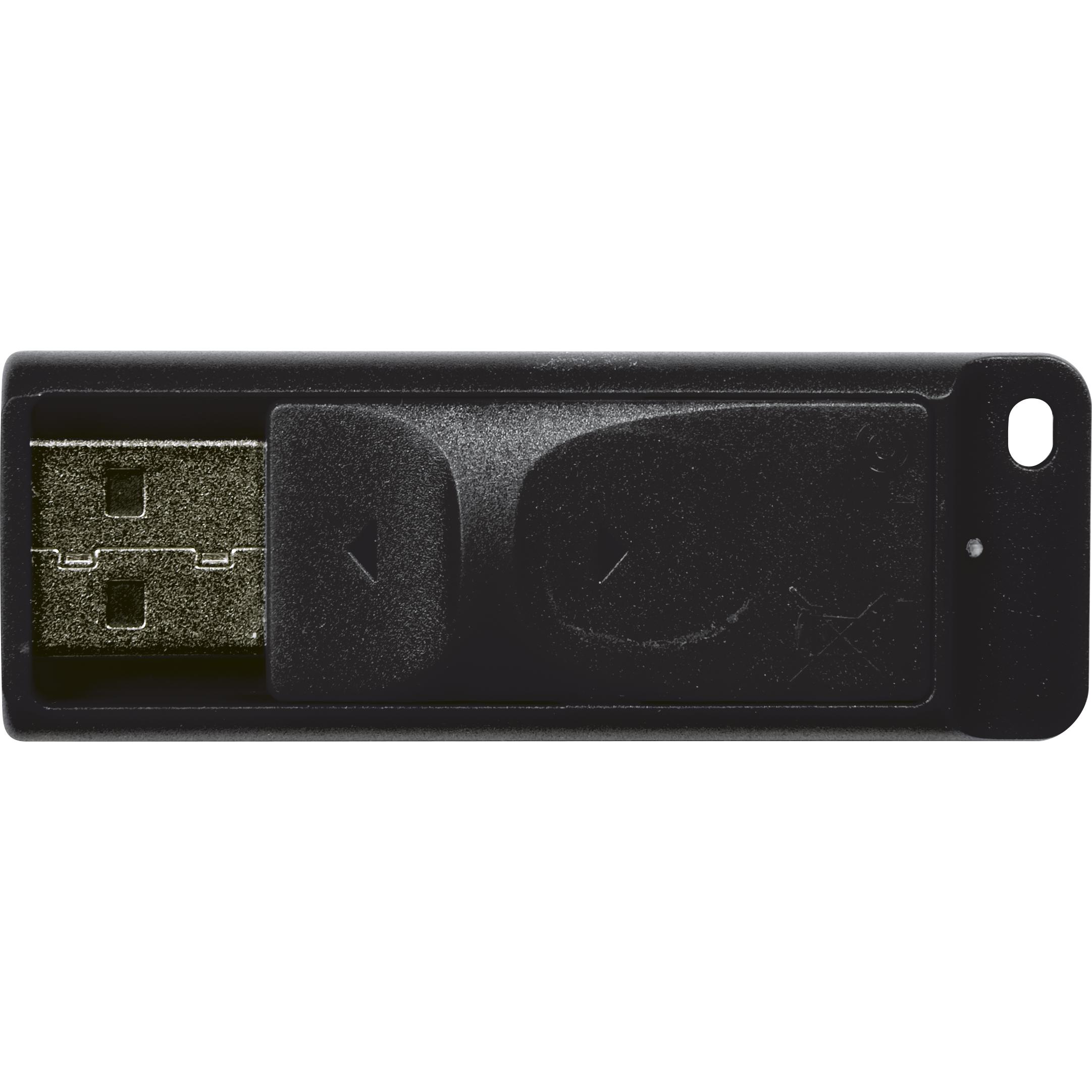 Thumbnail - Verbatim Store N Go Usb 2.0 Drive Slider 64gb (64 GB, USB-A, USB 2.0), USB Stick, Schwarz