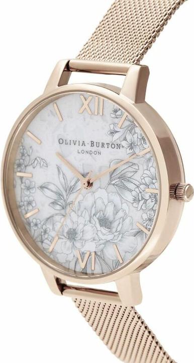 Produktbild Olivia Burton Ladies Analogue Quartz Watch with Stainless Steel Bracelet OB16TZ04 Rose Gold strappy (Analoguhr, 38 mm)