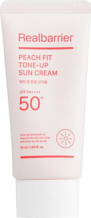 Produktbild Realbarrier Real Barrier Peach Fit Tone-Up Sun Cream 50Ml (Sonnencreme Gesicht, SPF 50+, 50 ml)