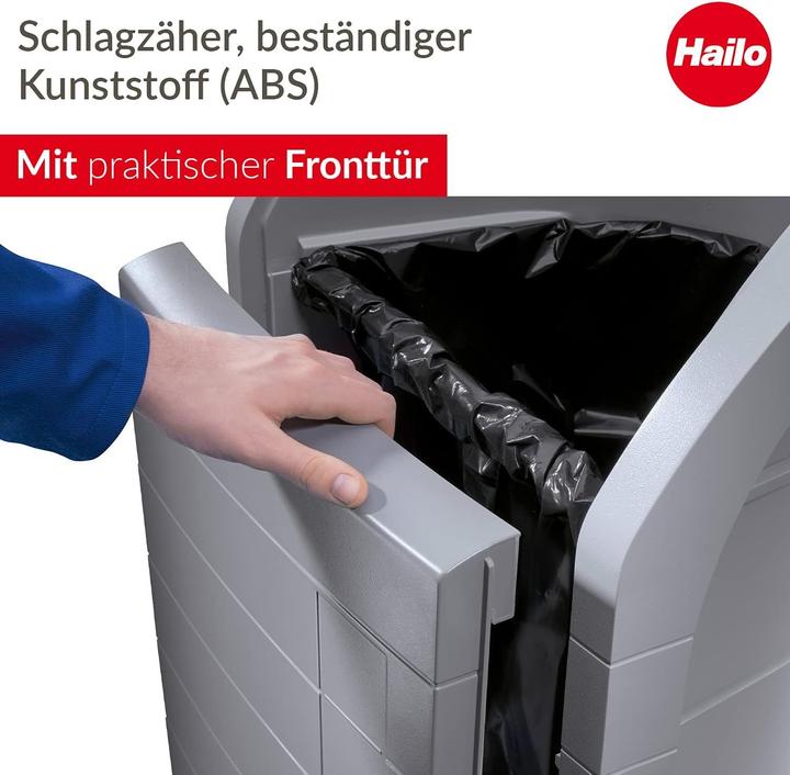 Produktbild Hailo ProfiLine WSB Design Plus XXXL, Wertstoffsammler, 120 ltr, Silber (120 l)