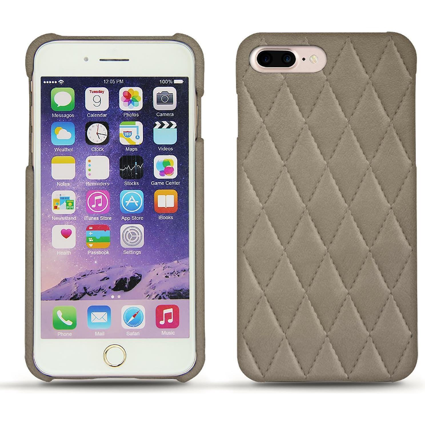 Noreve Lederschutzhülle (Apple iPhone 7 Plus), Smartphone Hülle, Beige