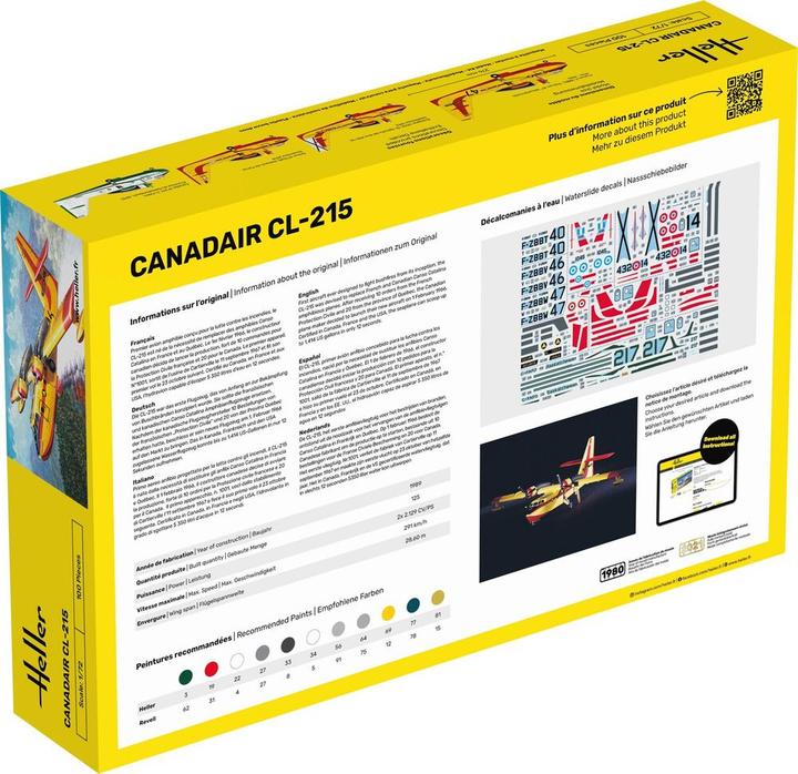 Valeurs nutritives et ingrédients Heller Canadair CL-215