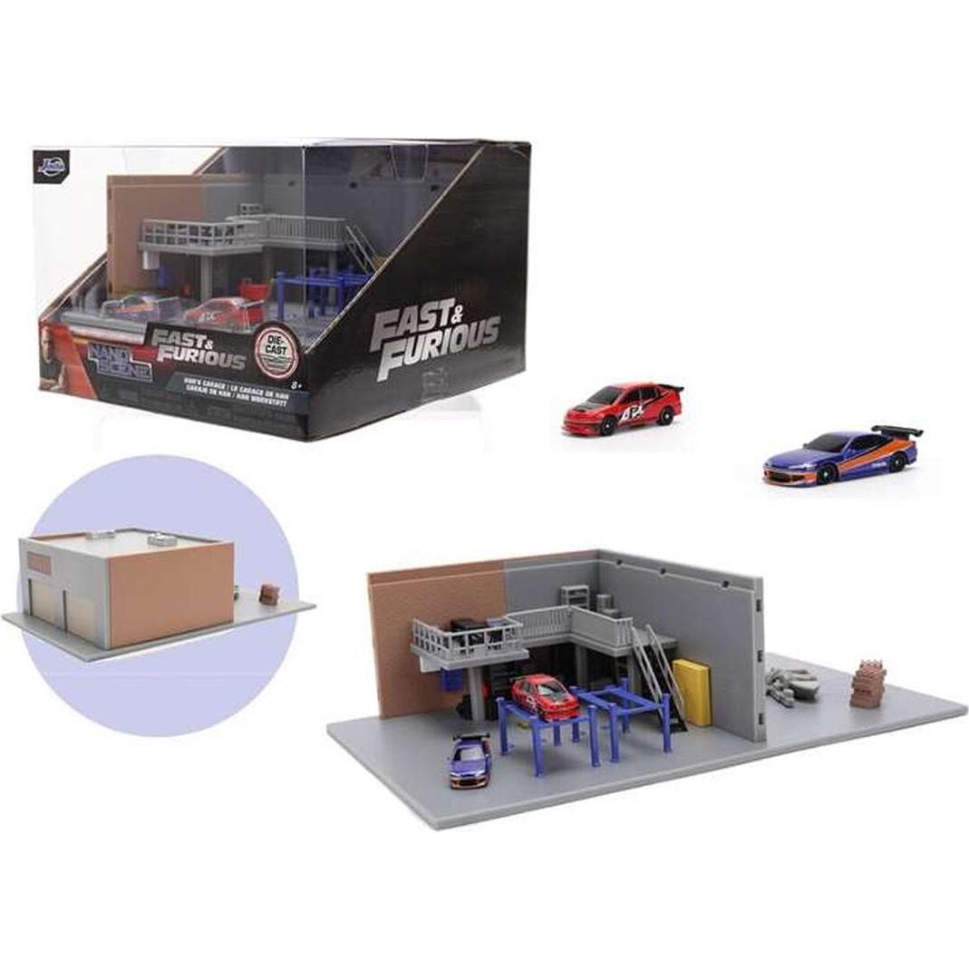 Jada Multicolore Fast & Furious Nano Han's Garage Diorama