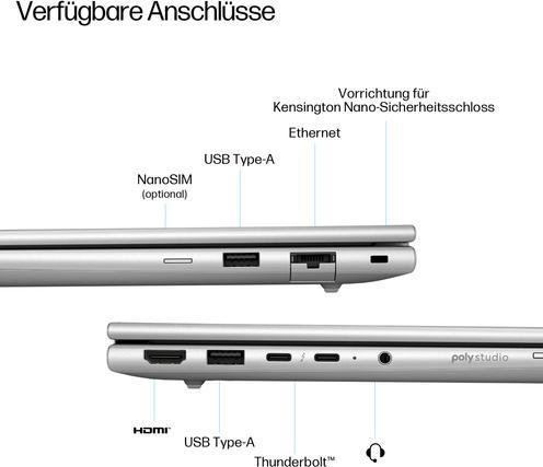 Produktbild HP EliteBook 6 G1i (14", 1000 GB, 32 GB, DE, Intel Core Ultra 7 265)