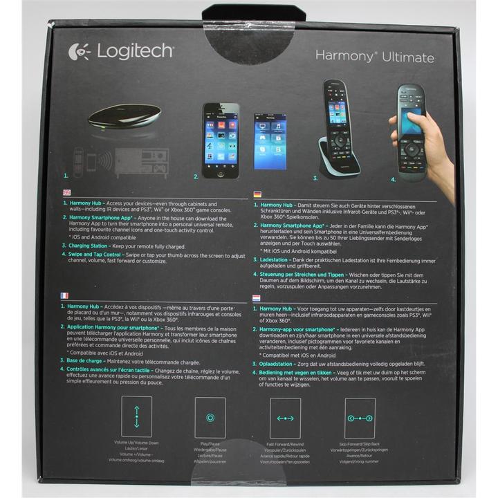 Image du produit Logitech Harmony Ultimate (Télécommande universelle, Infrarouge)
