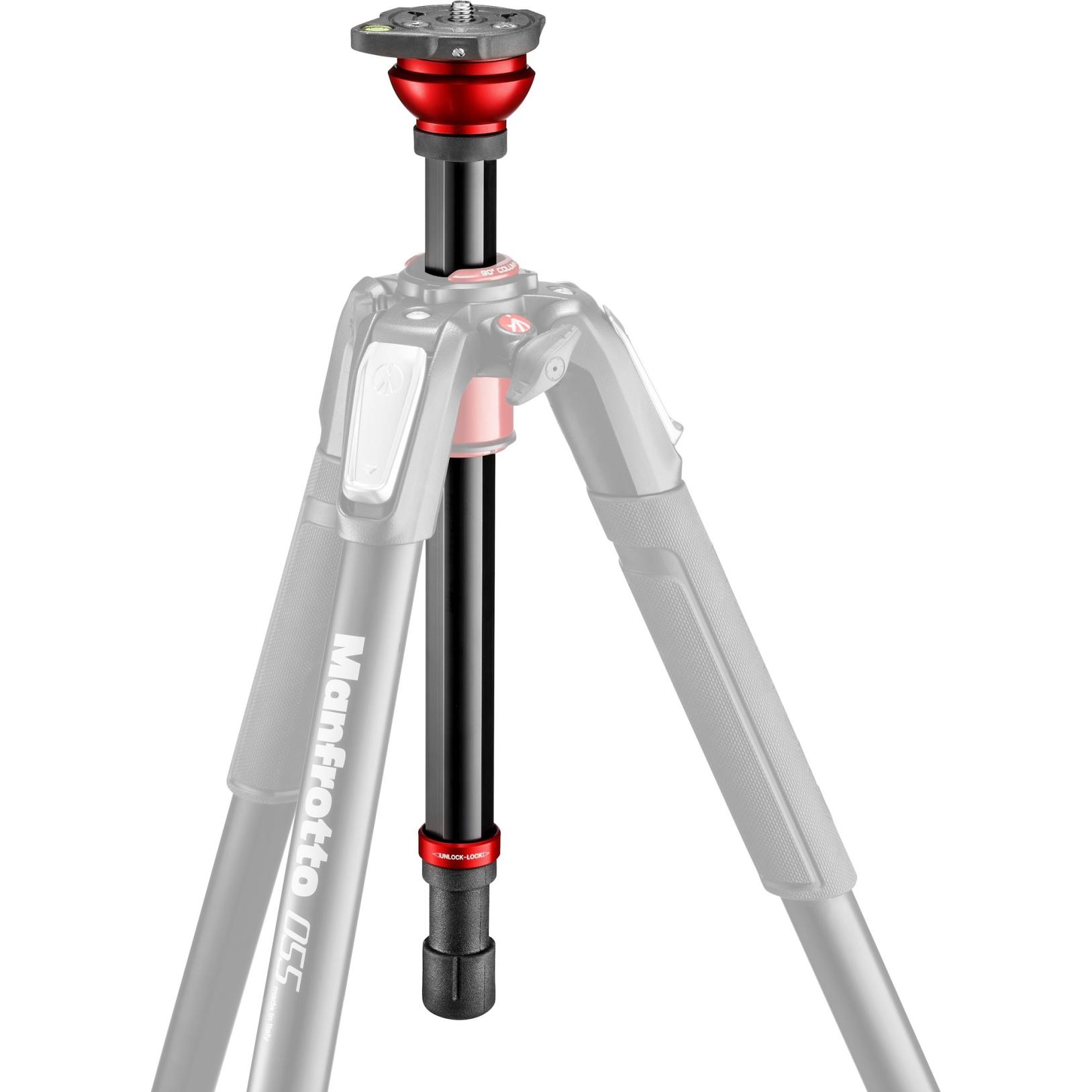Manfrotto 055LC Nivellier-Mittelsäule (Stativ Mittelsäule), Stativ Zubehör, Schwarz