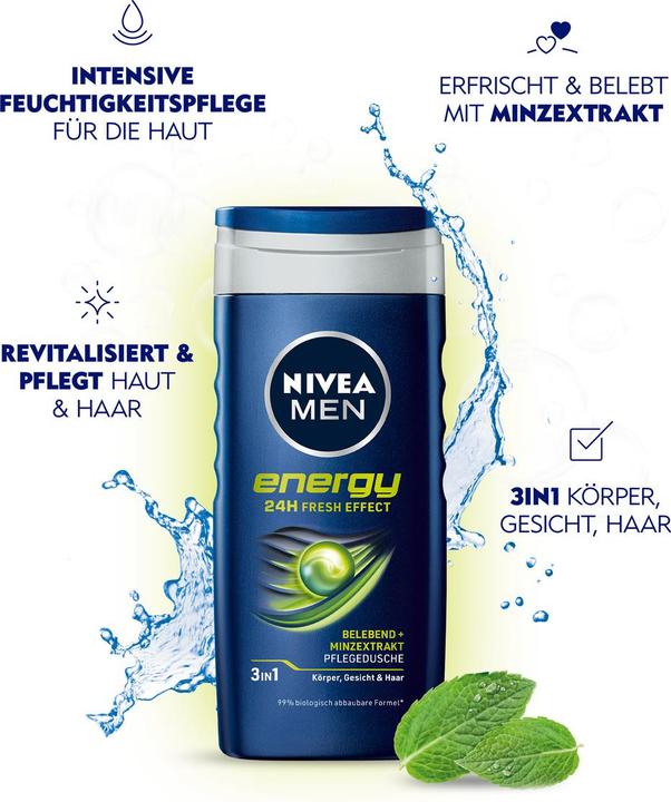 Produktbild NIVEA MEN Pflegedusche Energy (250 ml)