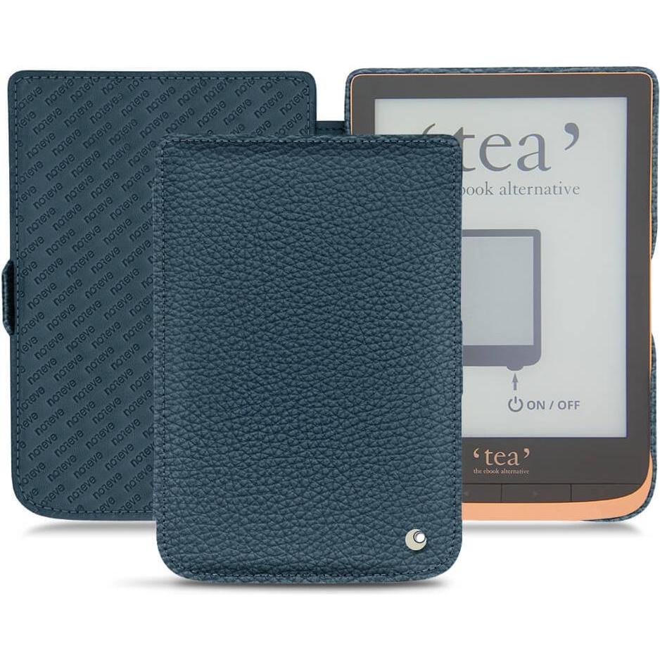 Noreve Lederschutzhülle horizontal (Touch HD Plus), Tablet Hülle, Blau
