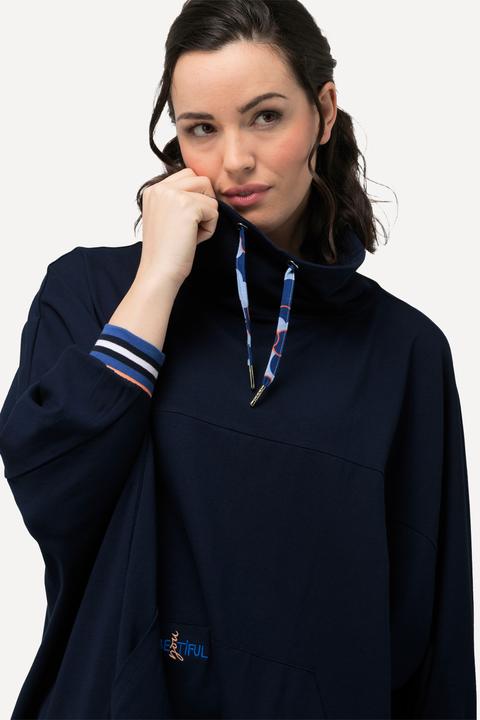Immagine prodotto Ulla Popken Poncho loungewear dal taglio oversize con collo alto e maniche lunghe (50, 52, 54, 56)