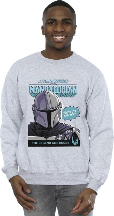 Actual product image Star Wars Mens Mando Comic Cover Sweatshirt (5XL)