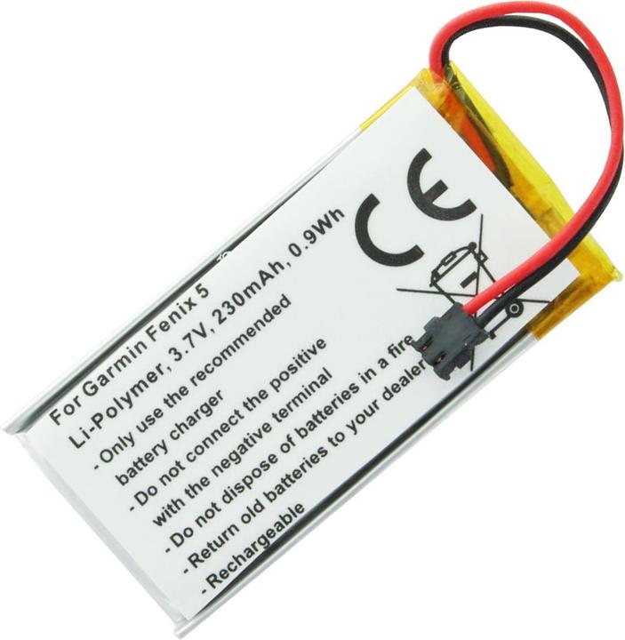 Actual product image Garmin Battery Fenix 5, Li-Polymer, 361-00097-00, 361-00098-00