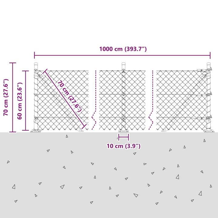 Actual product image vidaXL Zaunpfosten