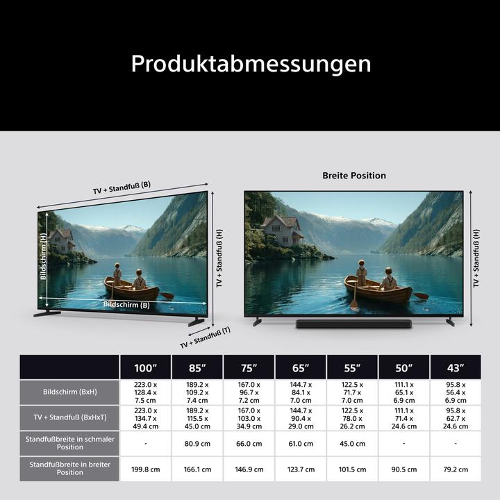 Image du produit Sony K43XR35M2PB (43", Bravia 3 II, 4K, 2026)