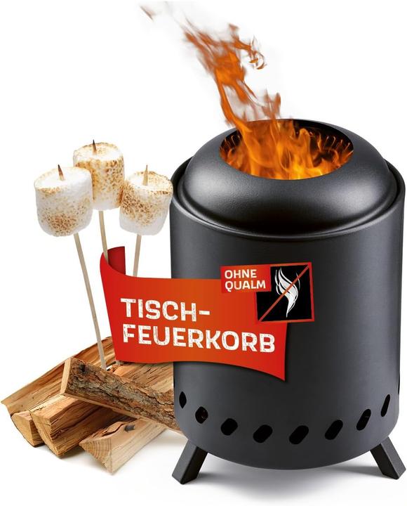 Landmann Rauchfreie Feuerschale für Garten & Camping (18 cm)