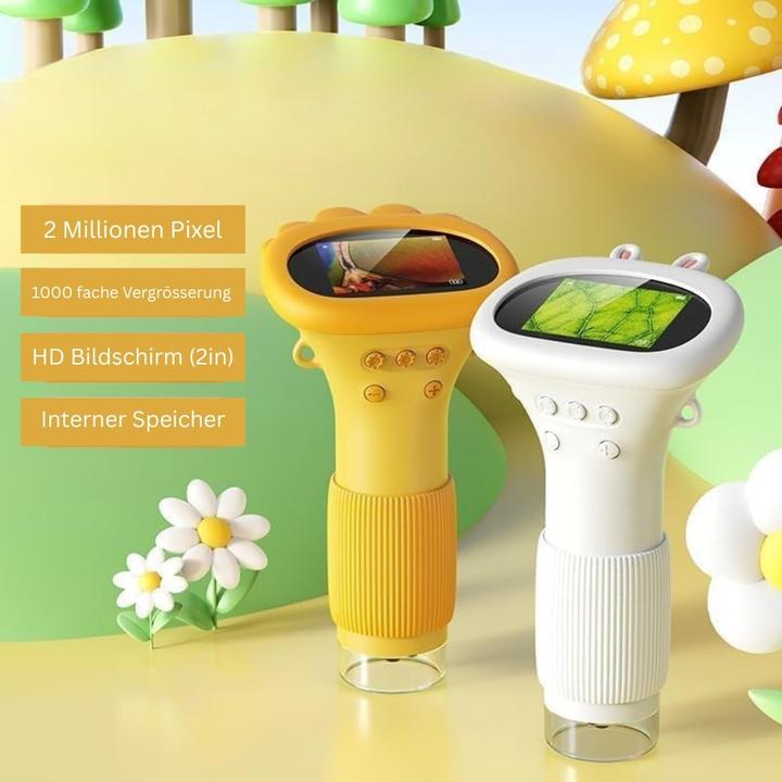 Produktbild Kama Digitales Kinder Mikroskop mit Bildschirm, Gelb