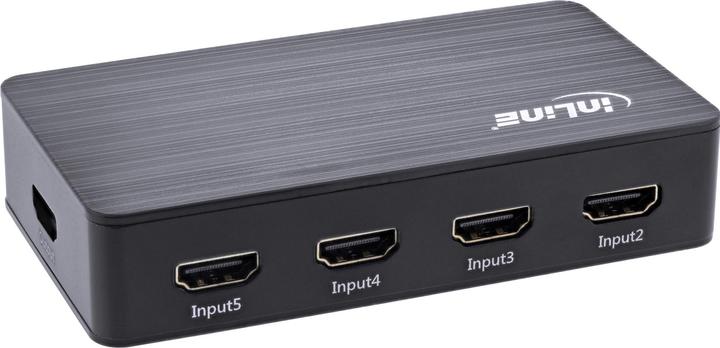 Produktbild InLine ® HDMI Switch, 5-fach, 4K2K@60Hz, HDCP 2.2