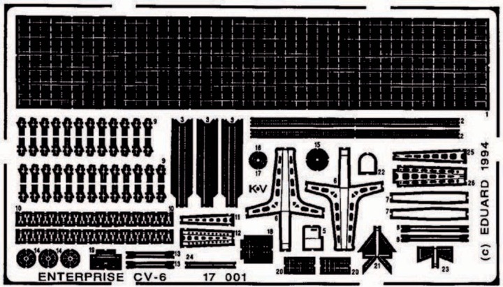 Immagine prodotto Eduard Portaerei USS Enterprise CV6 per Tamiya Kit 77514
