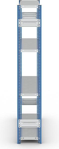 Actual product image eurokraft pro Shelf plug-in rack, blue / galvanized