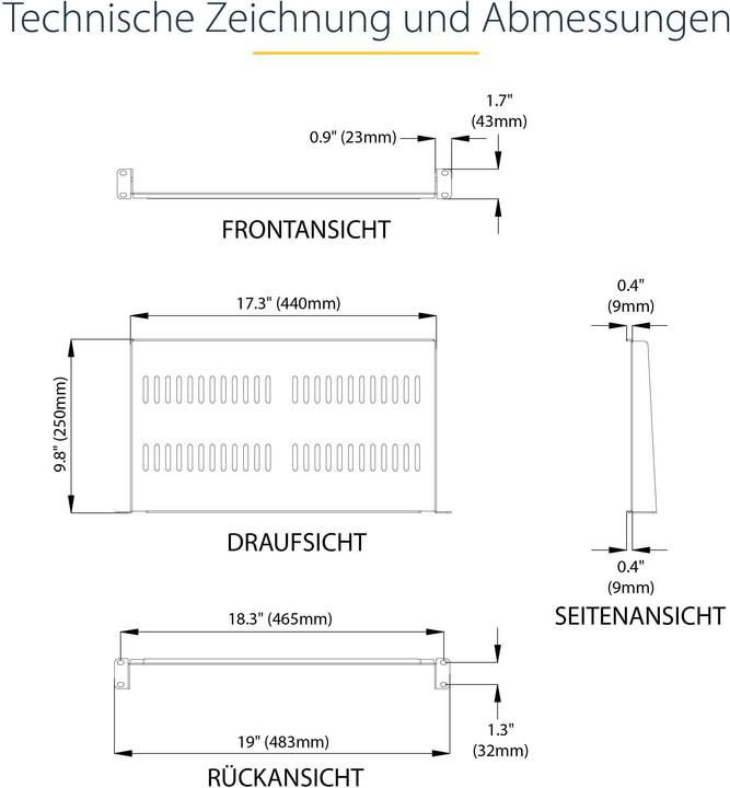 Produktbild StarTech Fachboden