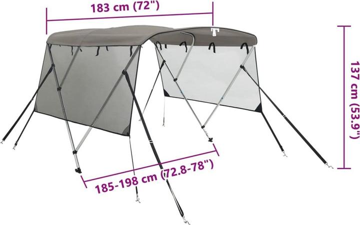 Actual product image vidaXL Bimini-Top