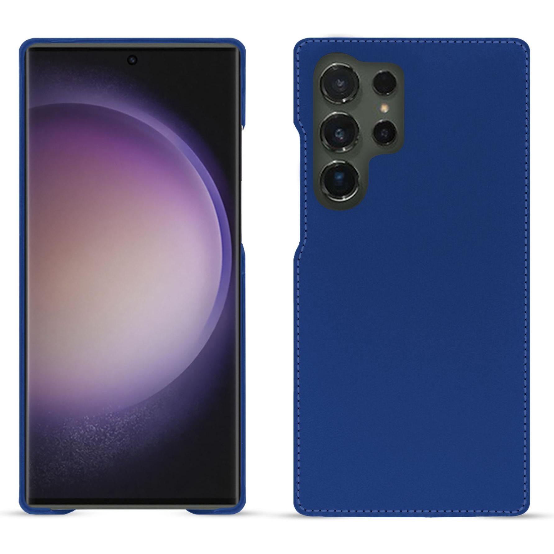 Noreve Lederschutzhülle (Samsung Galaxy S24 Ultra), Smartphone Hülle, Blau