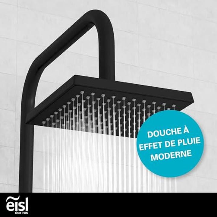 Immagine prodotto Eisl Doccia a pioggia bagno EASY ENERGY soffione doccia nero opaco sistema doccia a pioggia DX12004BL-A