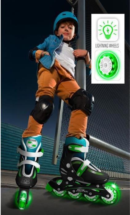 Produktbild Stamp Skids Control INLINERS w/light. Adjustable 5-9 years (30, 31, 32, 33)