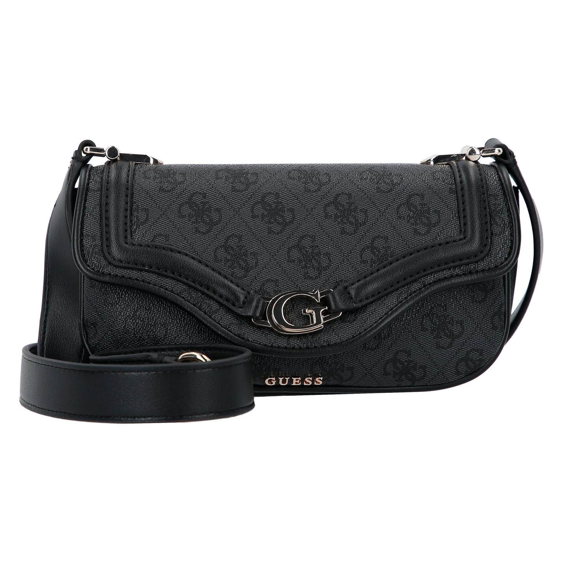 Guess, Damen, Handtasche, Dea Umhängetasche 21.5 Cm, Schwarz, Grau