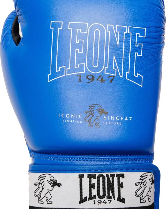 Actual product image Leone Iconic Boxing Gloves Blue GN208 (12 OZ, One size)