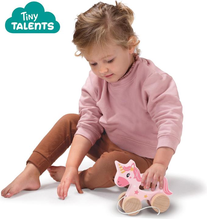 Actual product image Ses Unicorn 2 in 1 wooden pull-along toy
