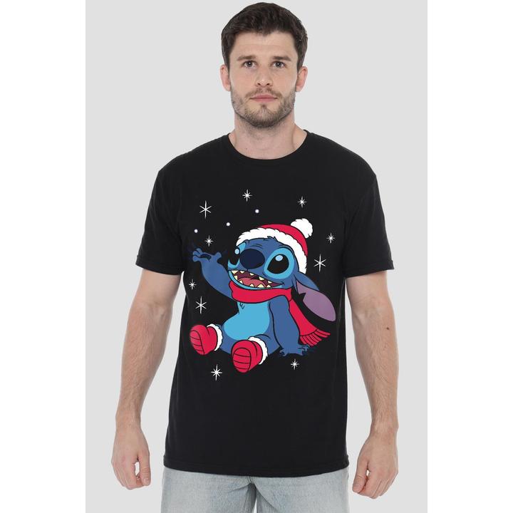 Produktbild Lilo & Stitch TShirt weihnachtliches Design (S)