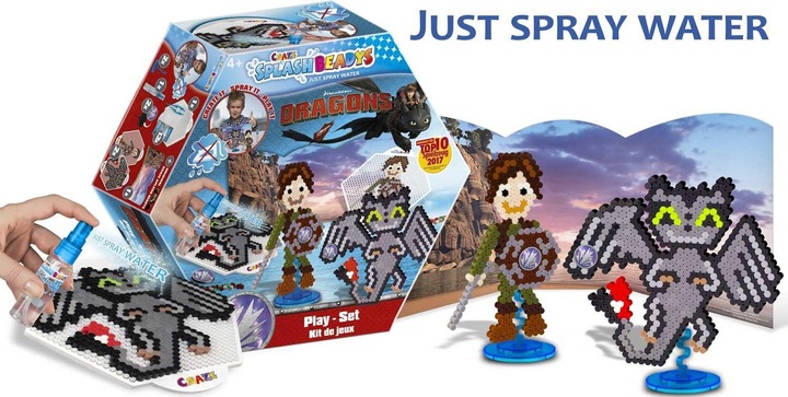 Actual product image Craze Splash Beadys Dragons play set