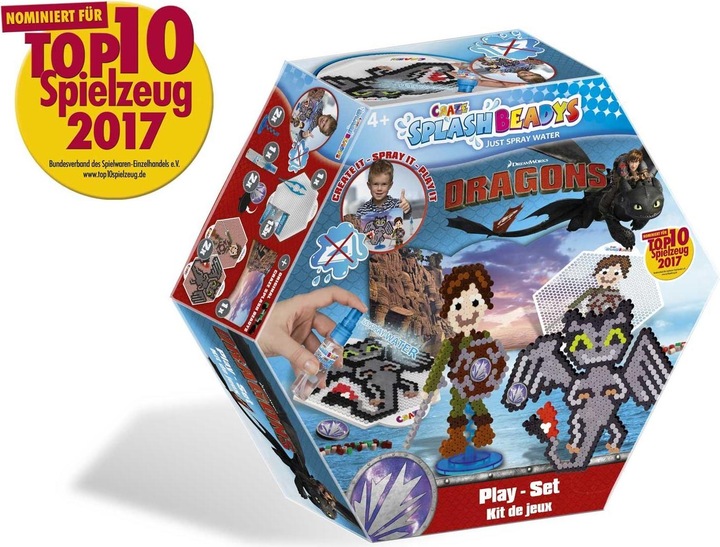 Actual product image Craze Splash Beadys Dragons play set