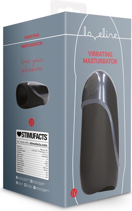 Image du produit Shots Vibrating Masturbator Sleeve - Licorice Black