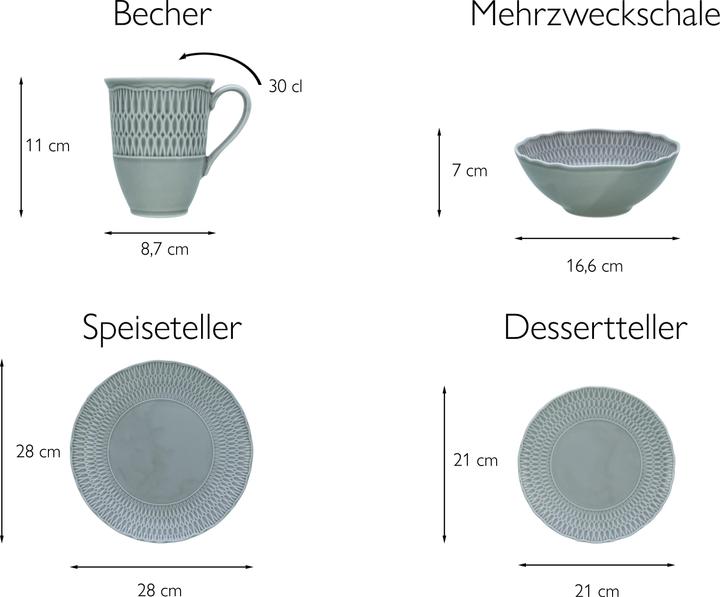 Produktbild CreaTable Sofia (16 Stk.)