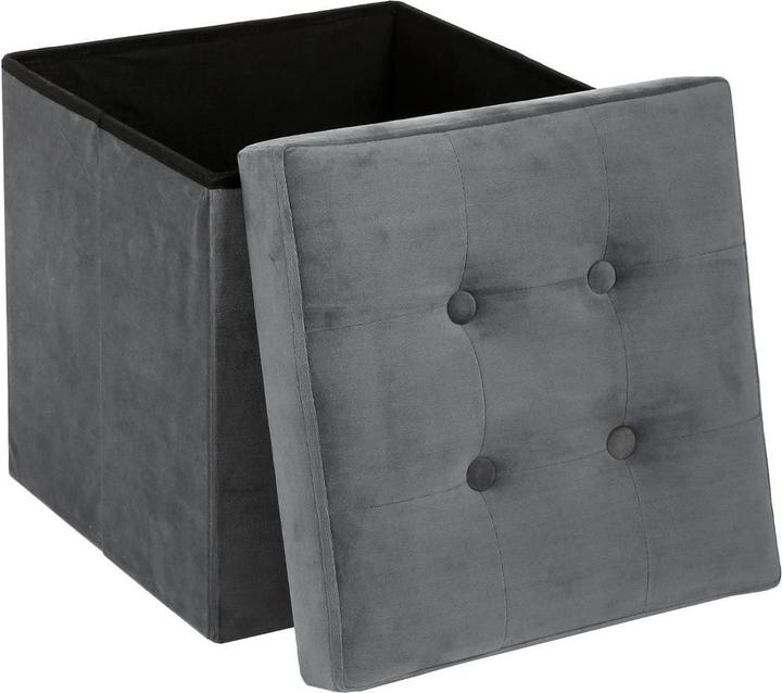 Actual product image Atmosphera Foldable pouf - Grey
