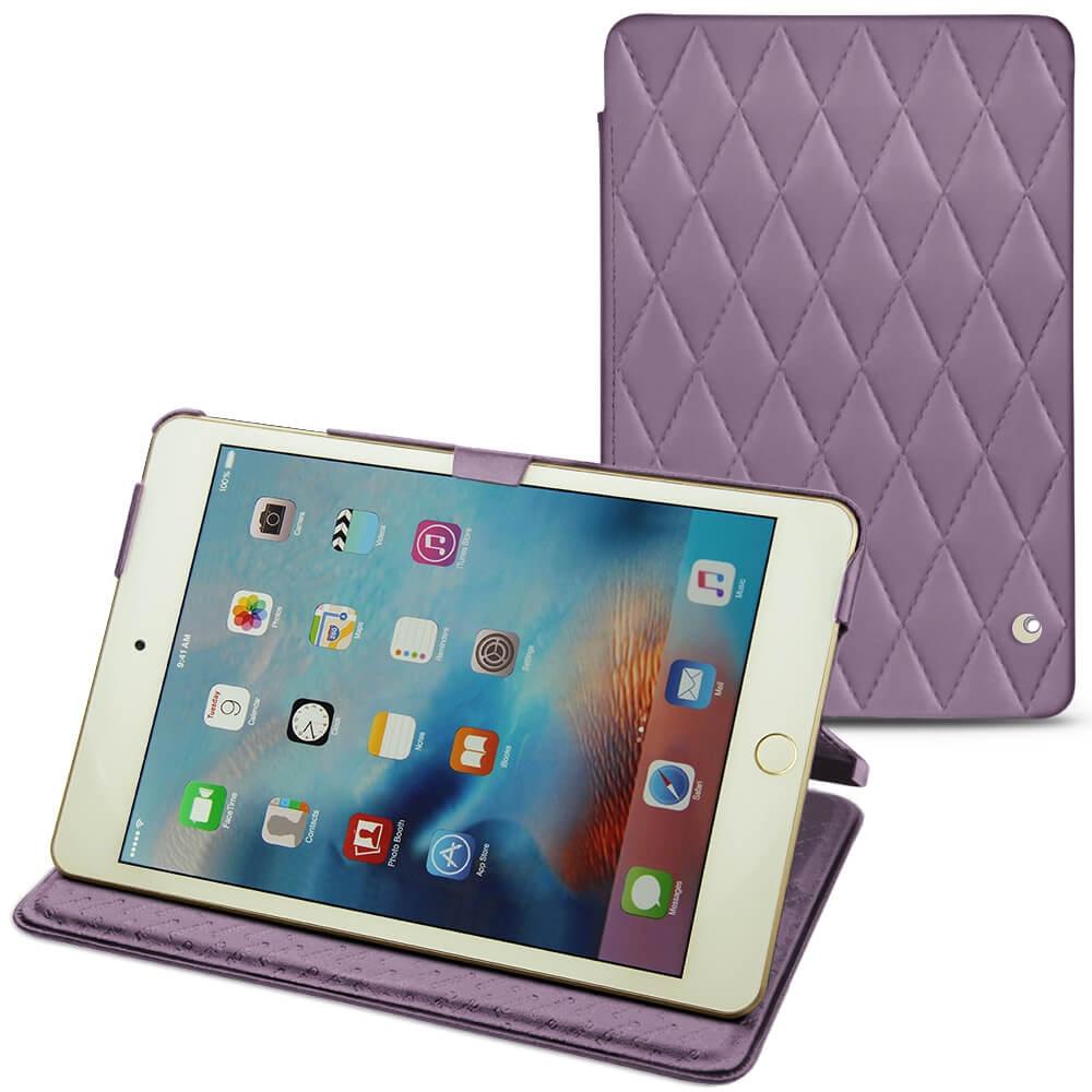 Noreve Lederschutzhülle horizontal (IPad Mini 4), Tablet Hülle, Violett